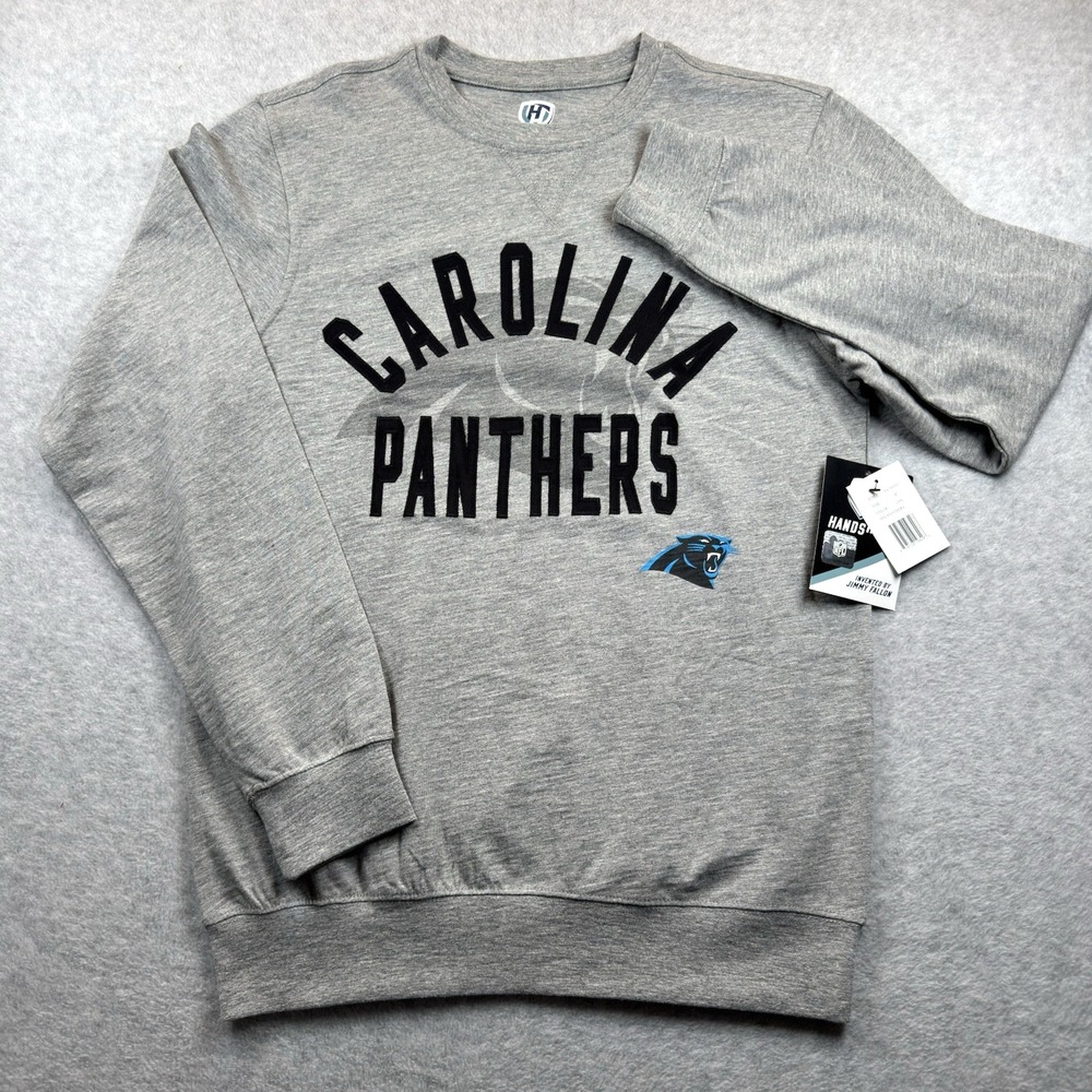 Carolina Panthers Mens Sweat Shirt Letters sewn on Very nice touch! NWT Med